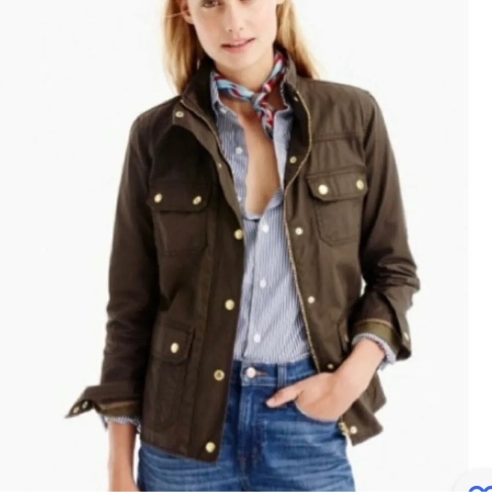 J Crew relaxed boyfriend field jacket size small